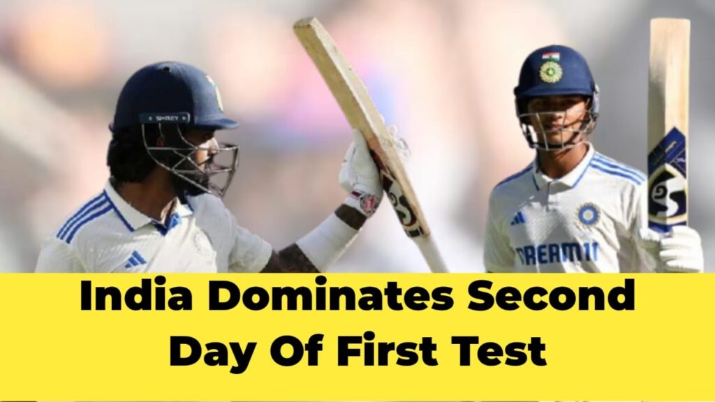 india dominated on the second day of the first test against australia