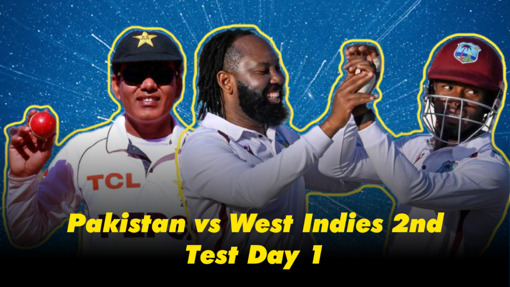 pakistan vs west indies 2nd test day 1